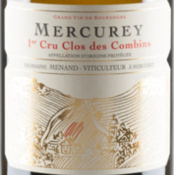 Mercurey 1er cru Clos des Combins AOP White - Domaine Menand 2022