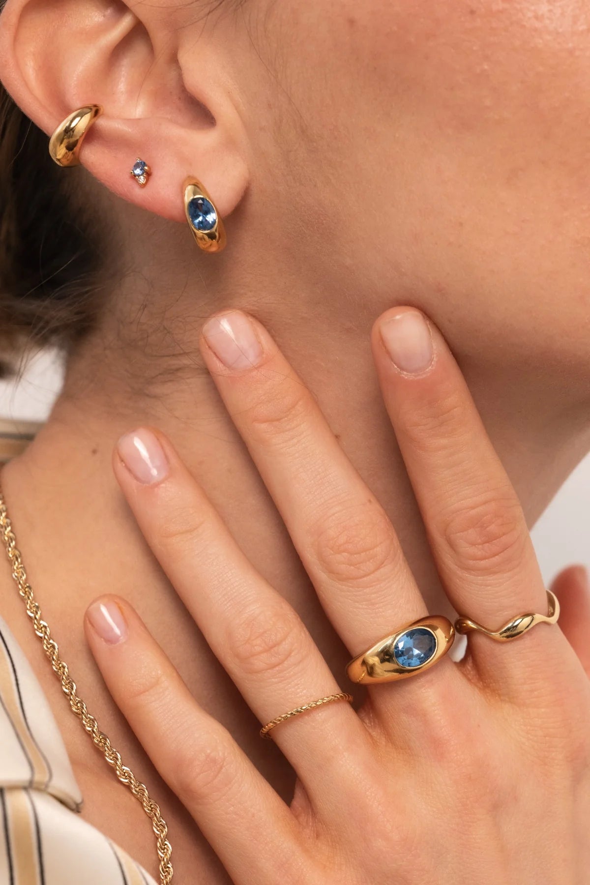 Earrings Odile - Bleu