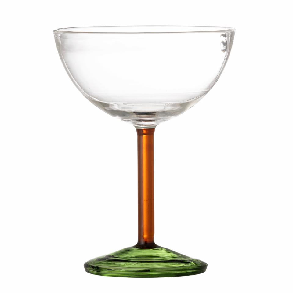 Martine Cocktail Glass Green Glass