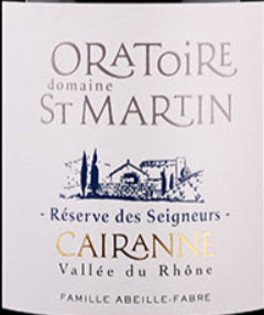 Cairanne AOP Red - Oratoire St Martin 2021