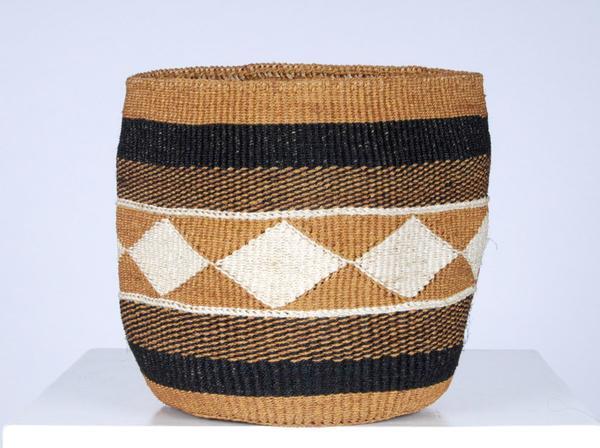 KADI: Geometric Natural and Black Baskets Set