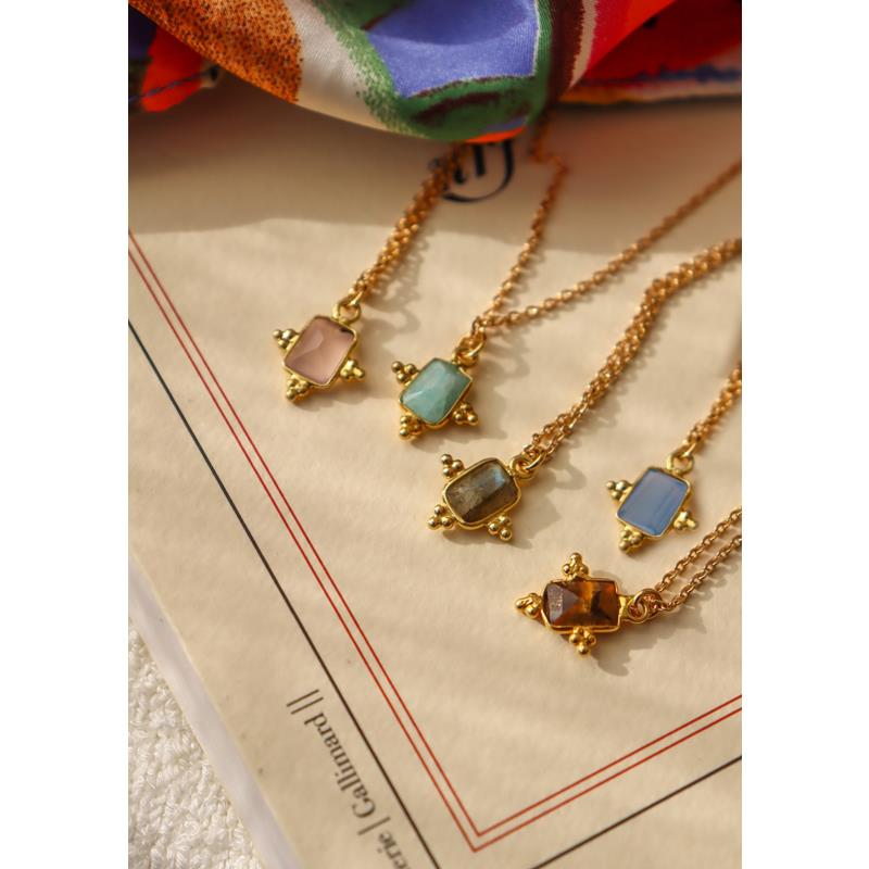 Collier Quartz Blue