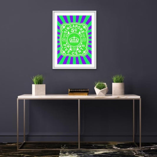 Green Painting Gabriel Dufourcq With Frame