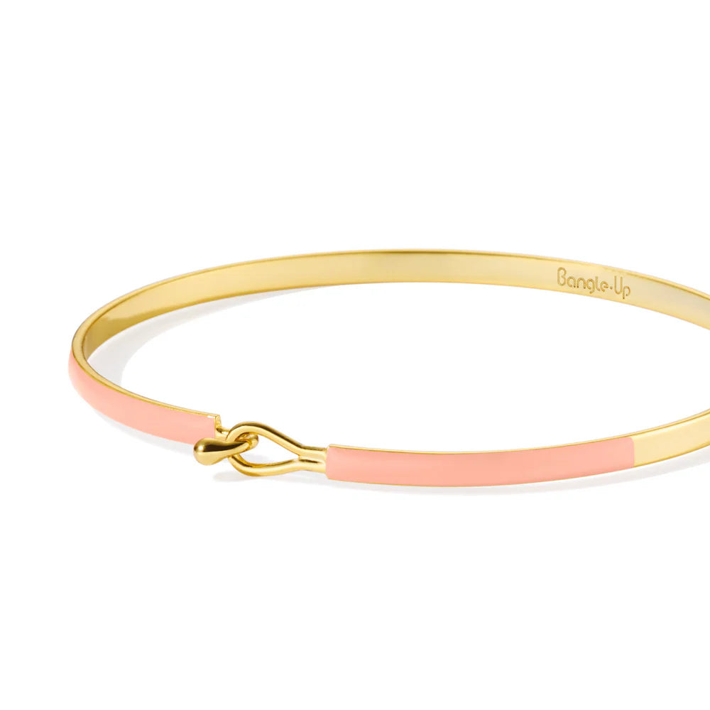 LILY lacquer bracelet with drop clasp in gilded brass