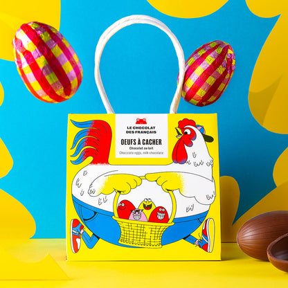 Panier 5 milk Easter chocolate eggs