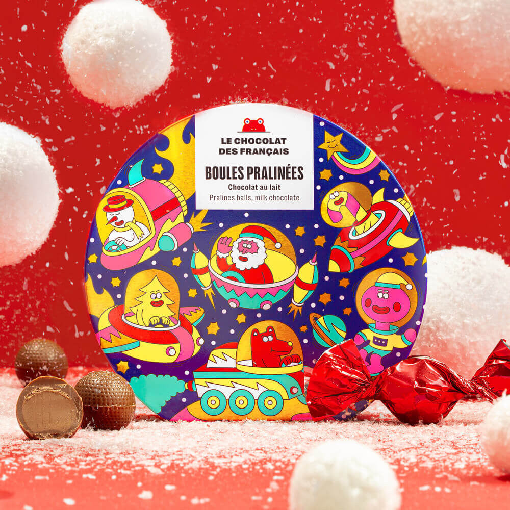 9 Christmas praline balls