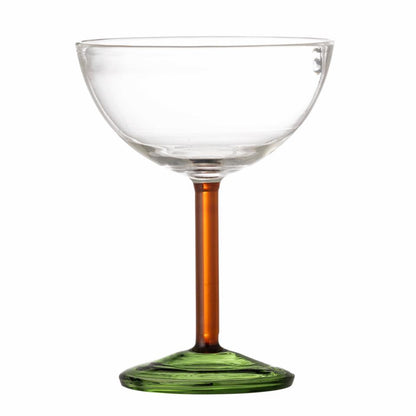 Martine Cocktail Glass Green Glass