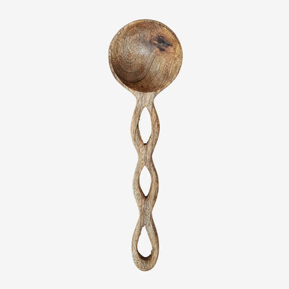 Carved wooden spoon