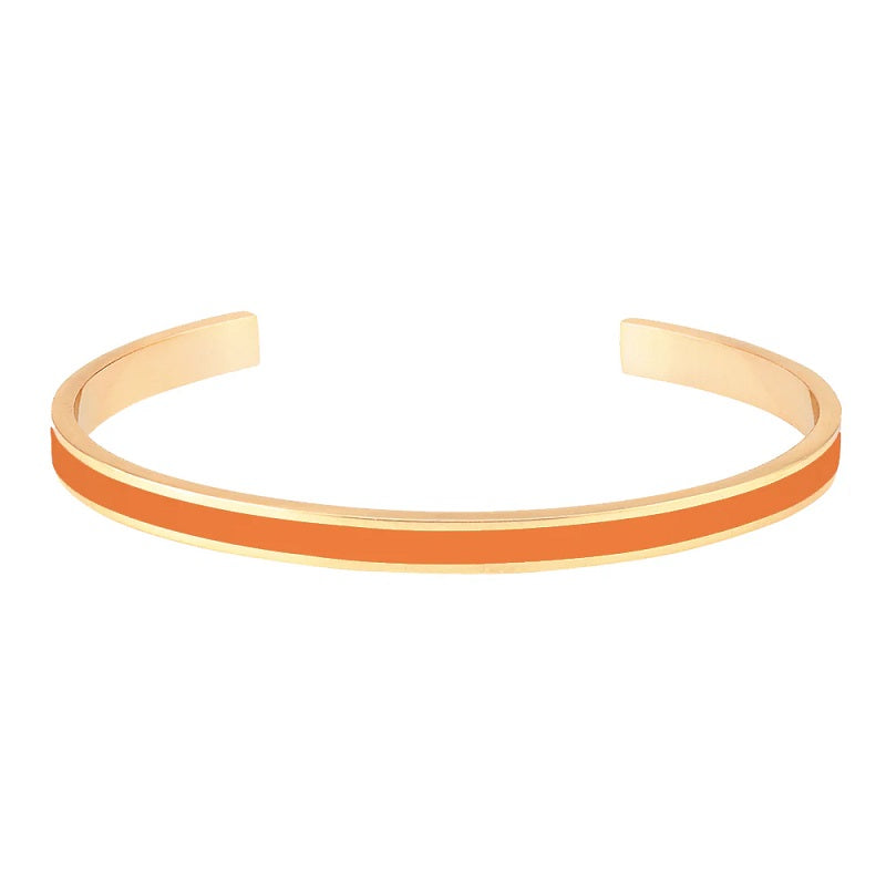 BANGLE lacquer thin cuff bangle - Orange Tonic