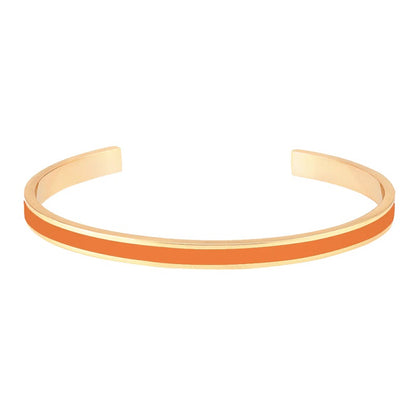 BANGLE lacquer thin cuff bangle - Orange Tonic