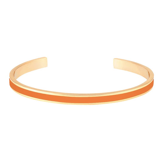 BANGLE lacquer thin cuff bangle - Orange Tonic