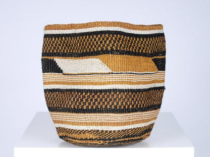 KADI: Geometric Natural and Black Baskets Set