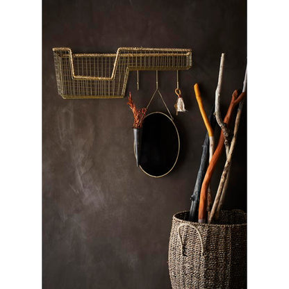 Round Brass Mirror