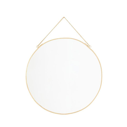 Round Brass Mirror