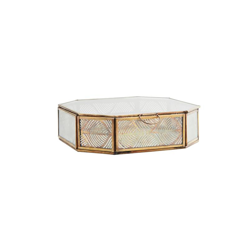 Glass Box With Carved Iron