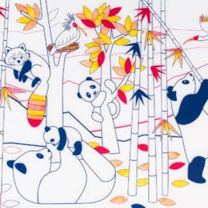 Coloring "Panda" Table Mat with bracelet and 5 markers